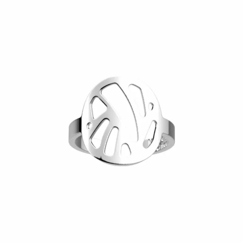 Bague Les Georgettes Les Essentielles Perroquet argentée, largeur 16mm