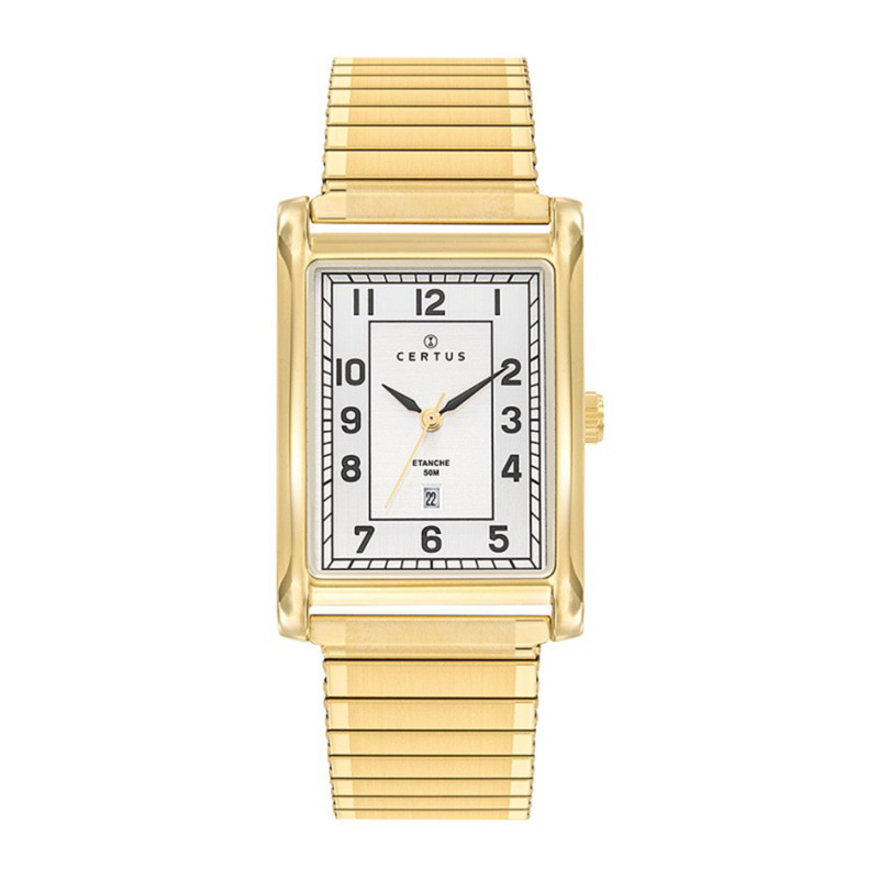 Montre analogique Certus bracelet acier doré