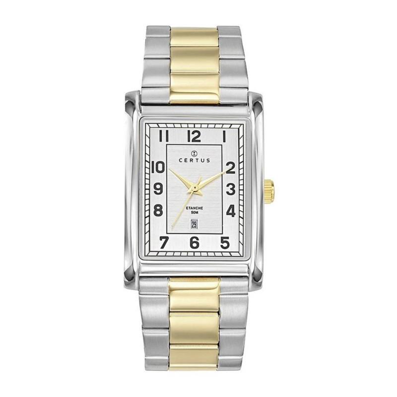 Montre analogique Certus bracelet acier bicolore