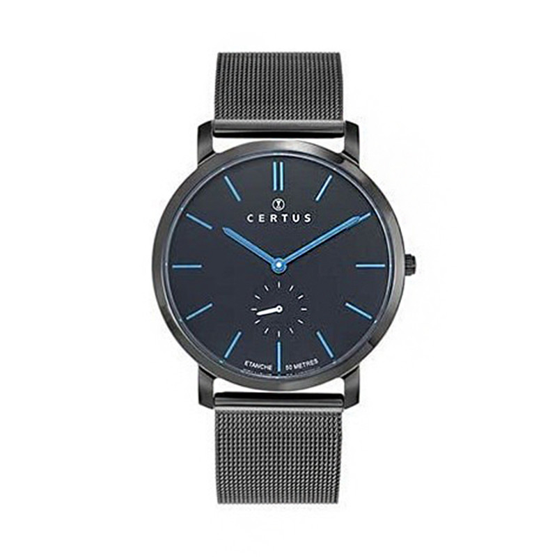Montre analogique Certus bracelet acier noir