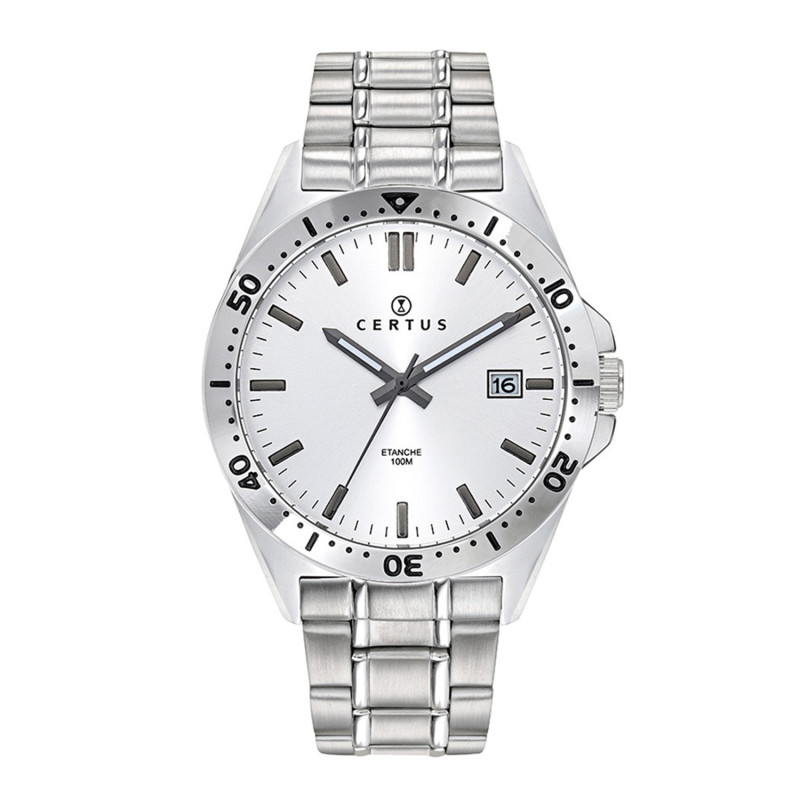 Montre analogique Certus bracelet acier argenté