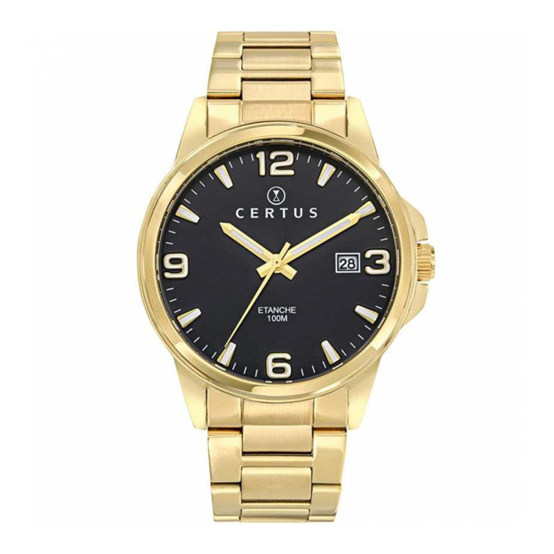 Montre analogique Certus bracelet acier doré