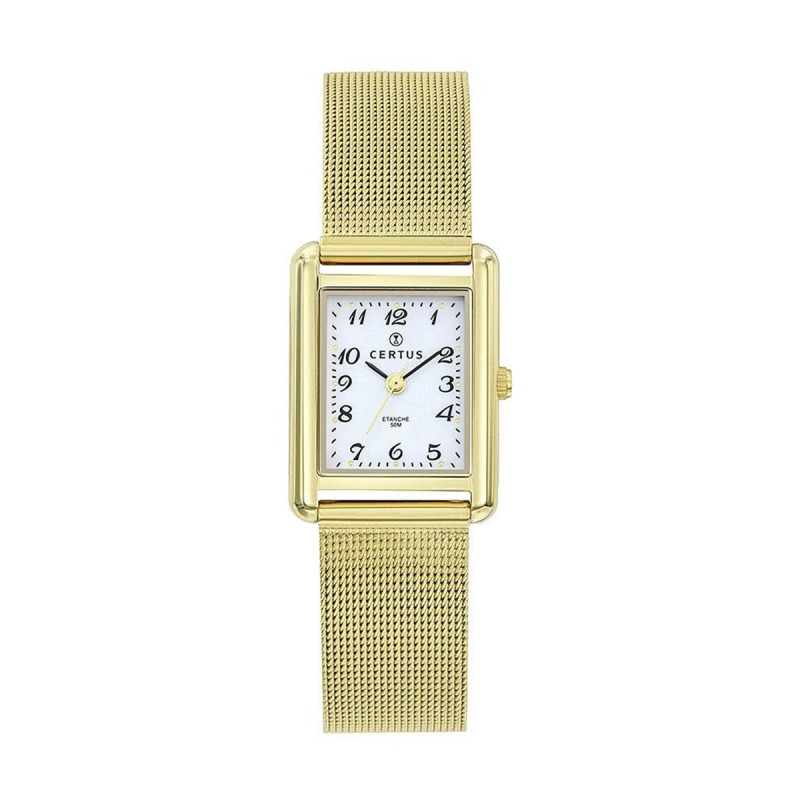 Montre analogique Certus bracelet acier doré
