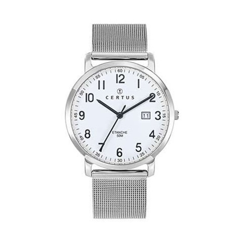 Montre analogique Certus bracelet acier argenté