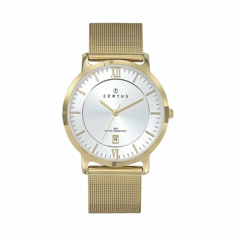 Montre analogique Certus bracelet acier doré