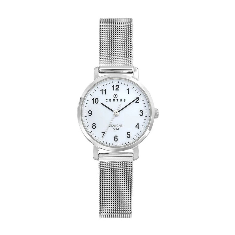 Montre analogique Certus bracelet acier argenté