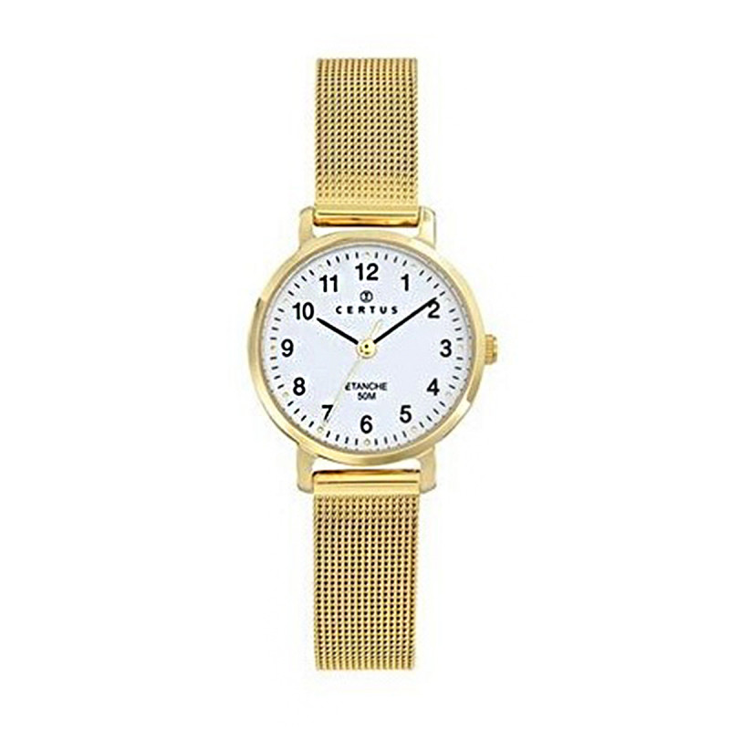 Montre analogique Certus bracelet acier doré