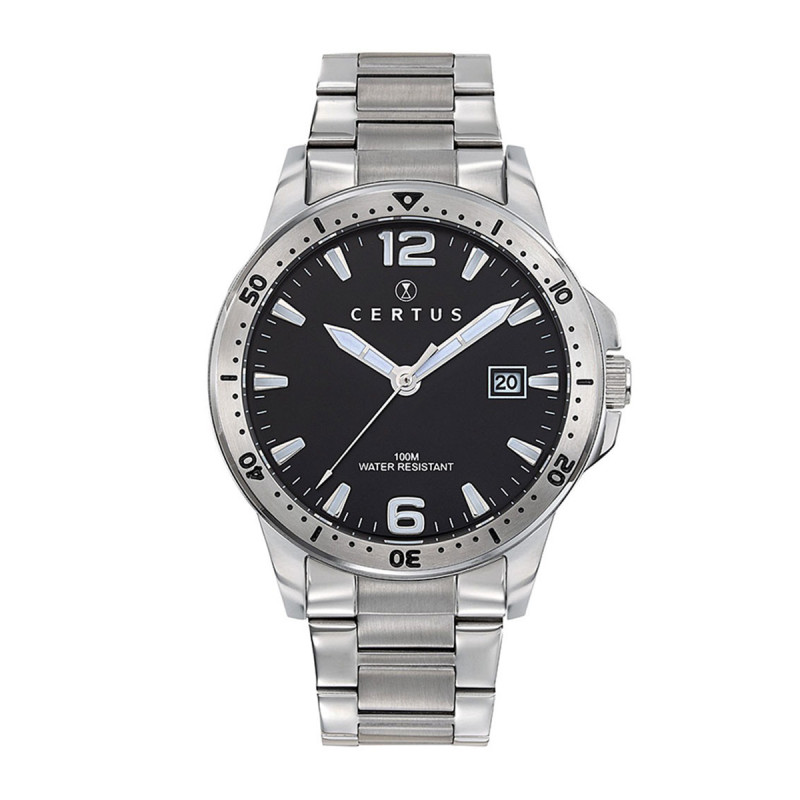 Montre analogique Certus bracelet acier argenté