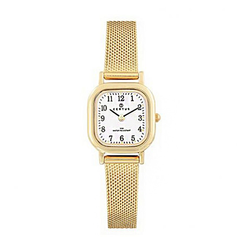 Montre analogique Certus bracelet acier doré