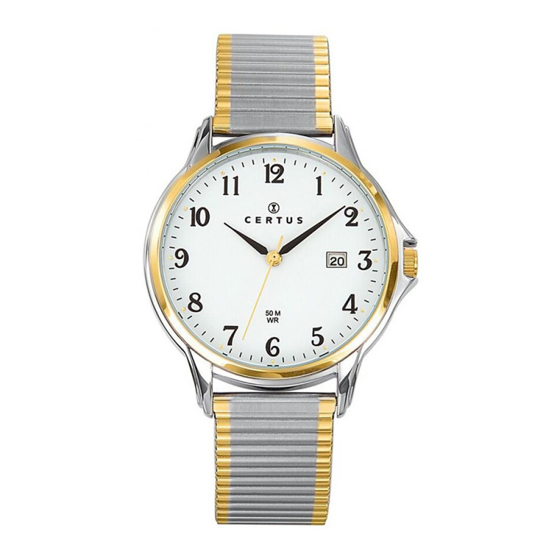 Montre analogique Certus bracelet acier bicolore