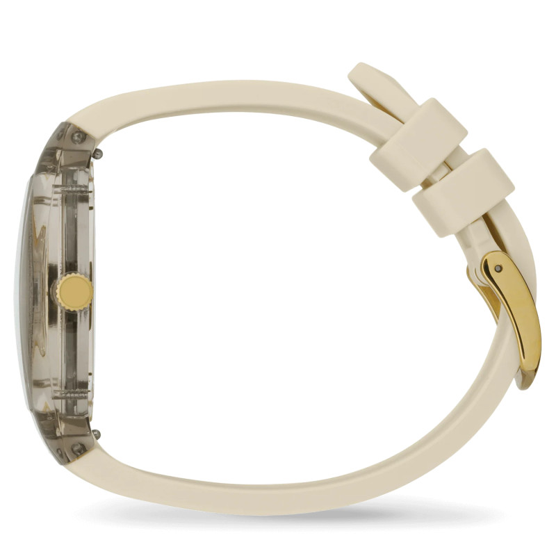 Montre Analogique Ice Watch Collection Ice Dome Bracelet Silicone Beige