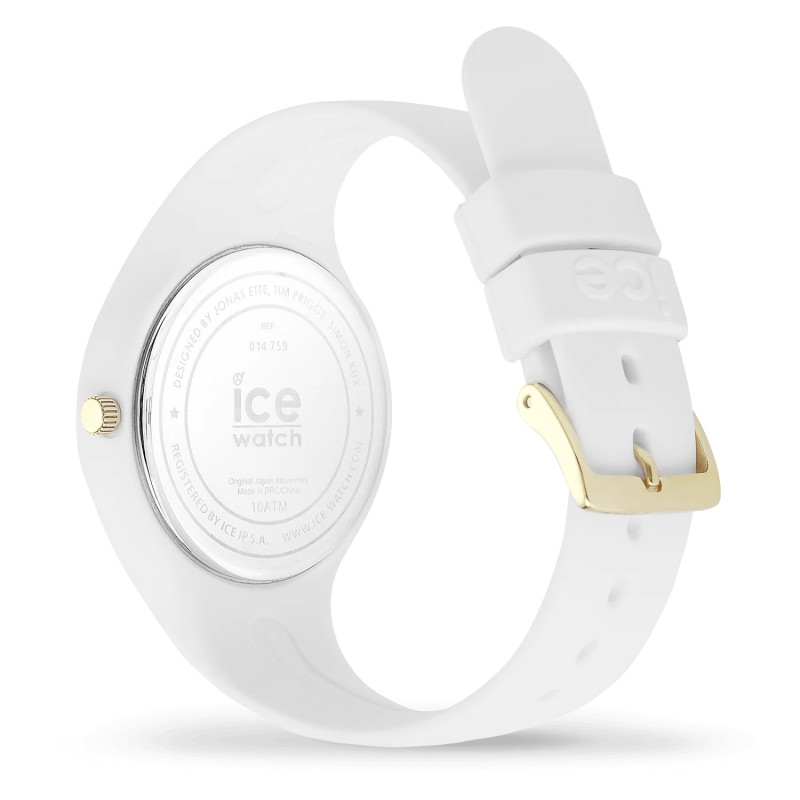 Montre Analogique Ice Watch Collection Ice Glam Bracelet Silicone Blanc