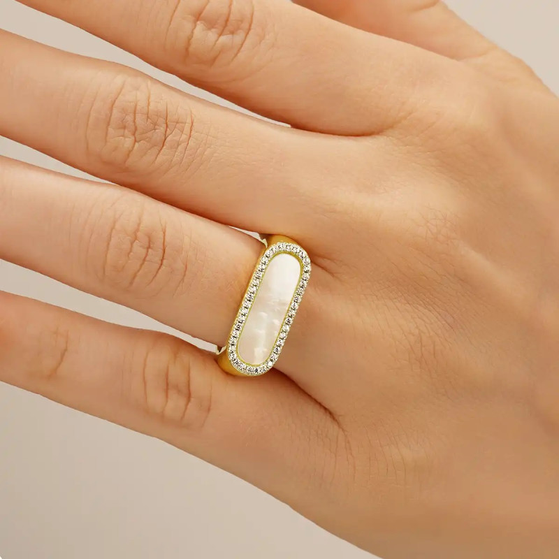 Bague Charles Garnier collection Styles argent doré