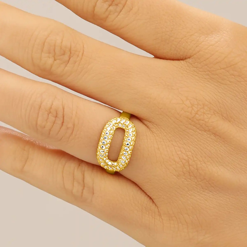 Bague Charles Garnier collection Styles argent doré