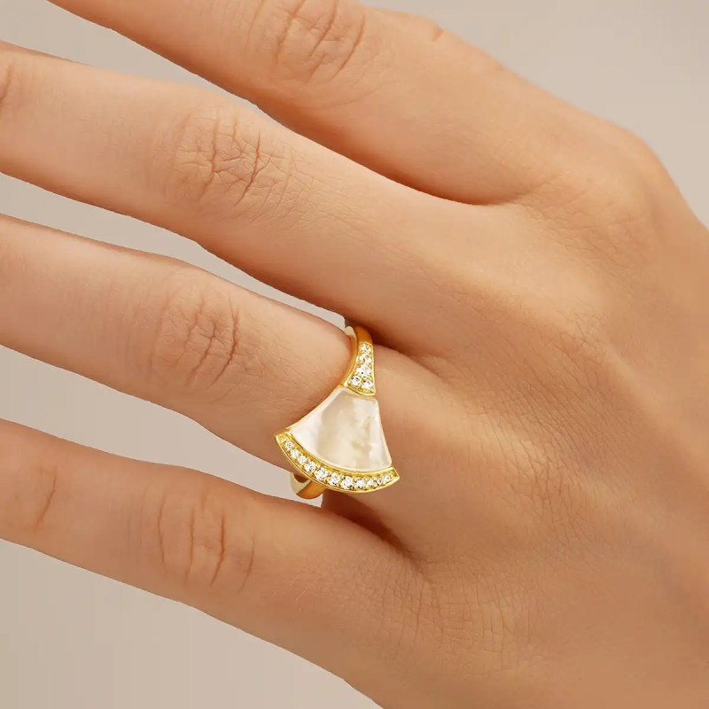 Bague Charles Garnier collection Légende argent doré