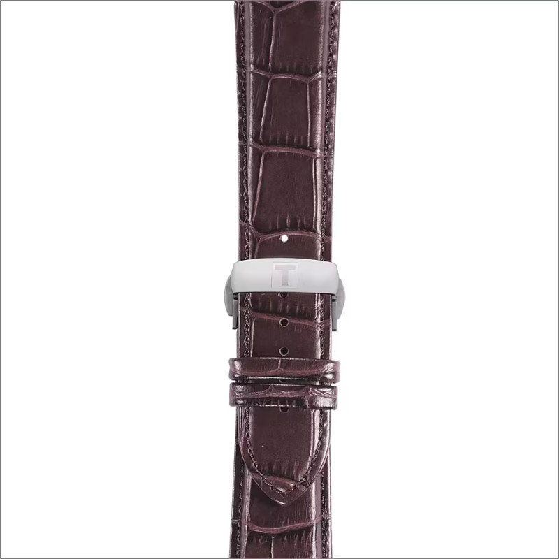 MONTRE ANALOGIQUE TISSOT COUTURIER CHRONOGRAPH bracelet en cuir marron