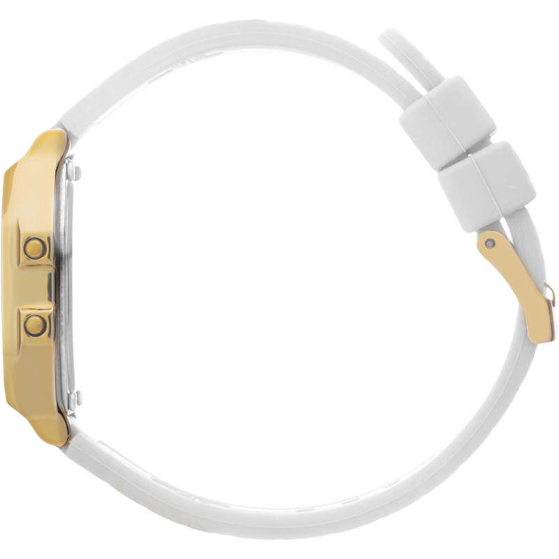 Montre Numérique Ice Watch Collection Ice Digit Retro Bracelet Silicone Blanc