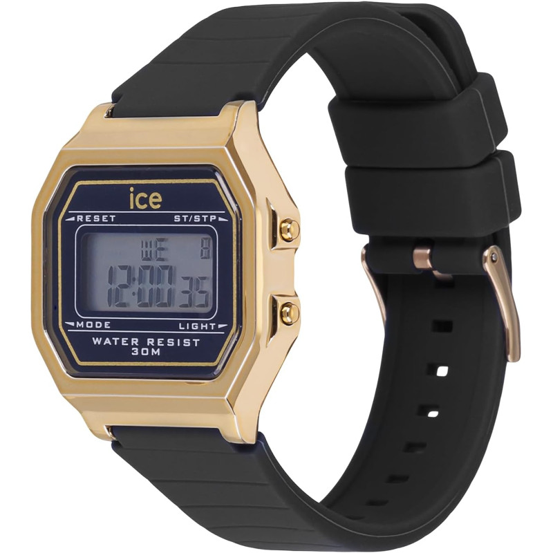 Montre Numérique Ice Watch Collection Ice Digit Retro Bracelet Silicone Noir