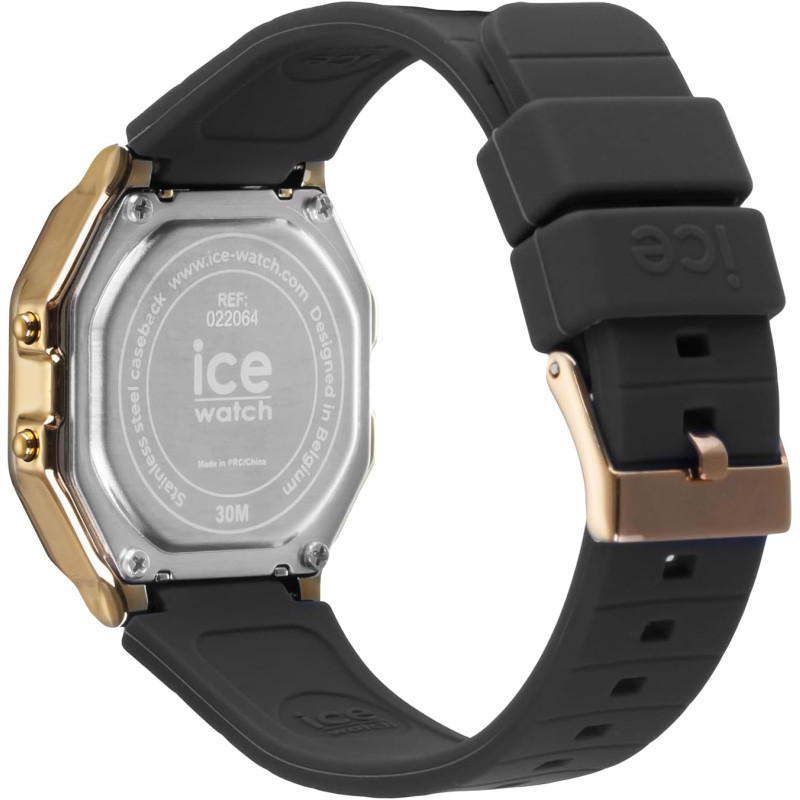 Montre Numérique Ice Watch Collection Ice Digit Retro Bracelet Silicone Noir