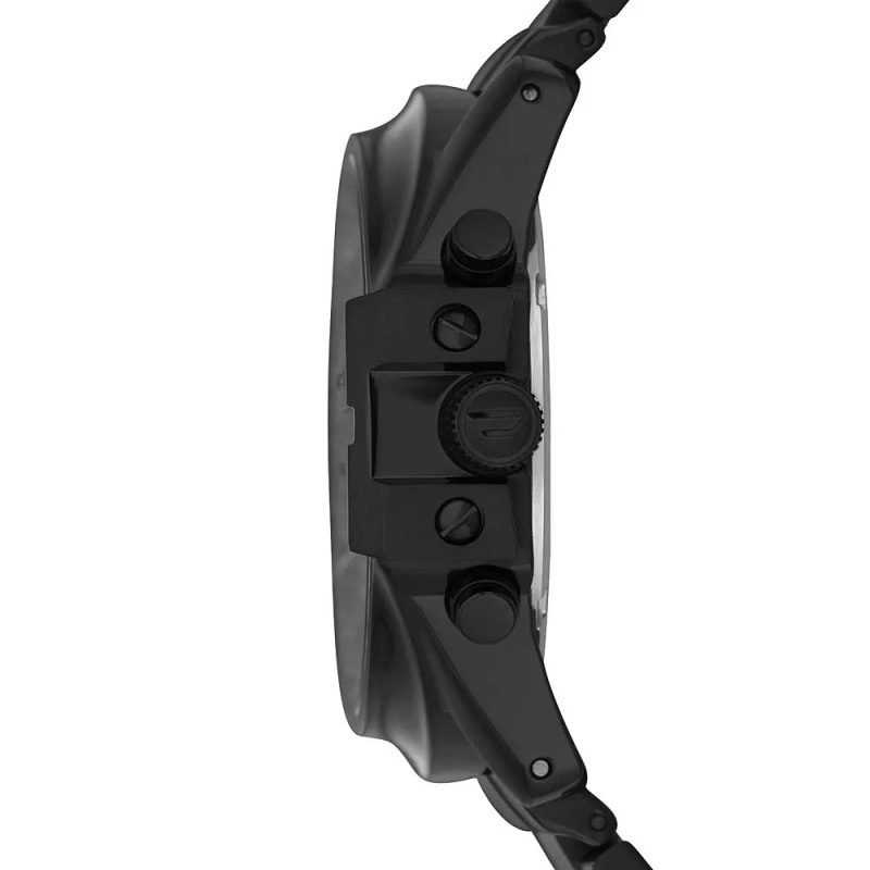 Montre analogique Diesel collection Mega Chief bracelet acier noir