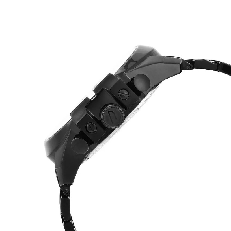 Montre analogique Diesel collection Mega Chief bracelet acier noir