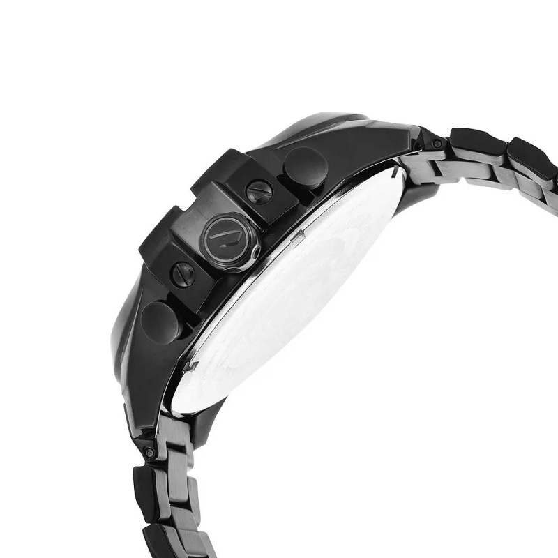 Montre analogique Diesel collection Mega Chief bracelet acier noir