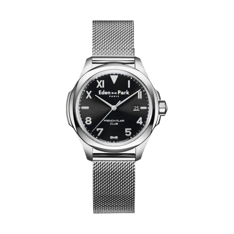 Montre analogique Eden Park collection French Flair Club bracelet acier argenté