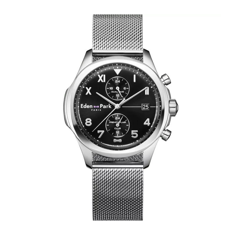 Montre analogique Eden Park collection French Flair Club bracelet acier argenté