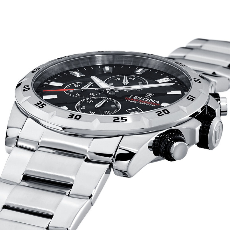 Montre analogique Festina bracelet acier argenté
