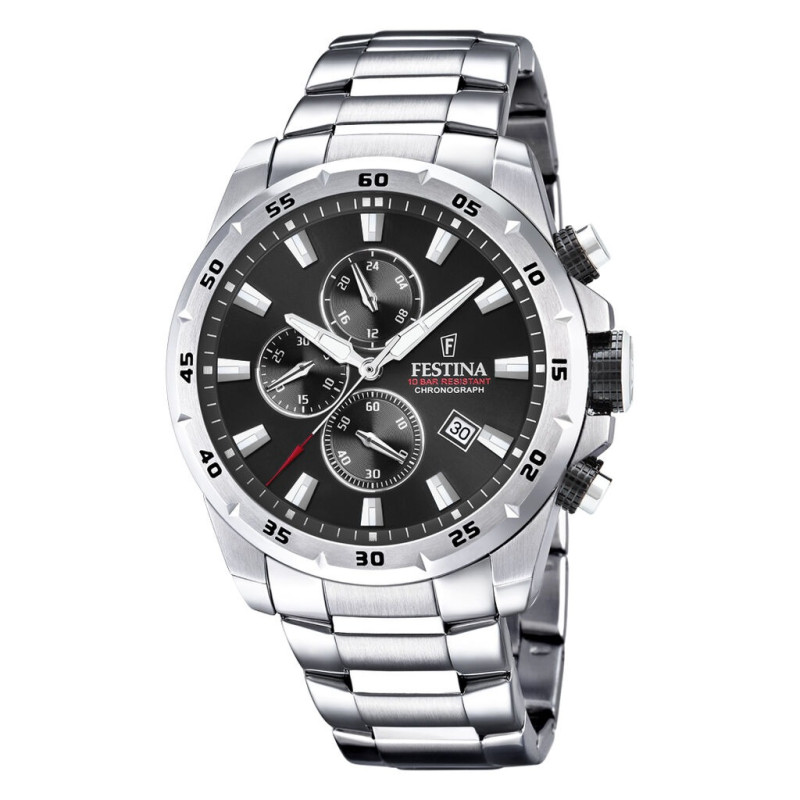 Montre analogique Festina bracelet acier argenté