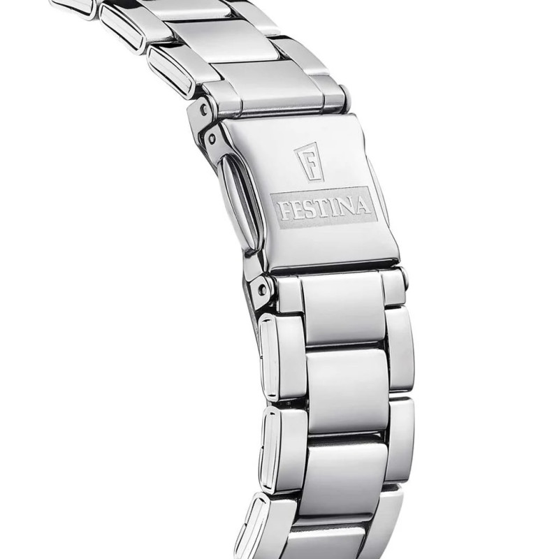 Montre analogique Festina collection Boyfriend bracelet acier argenté