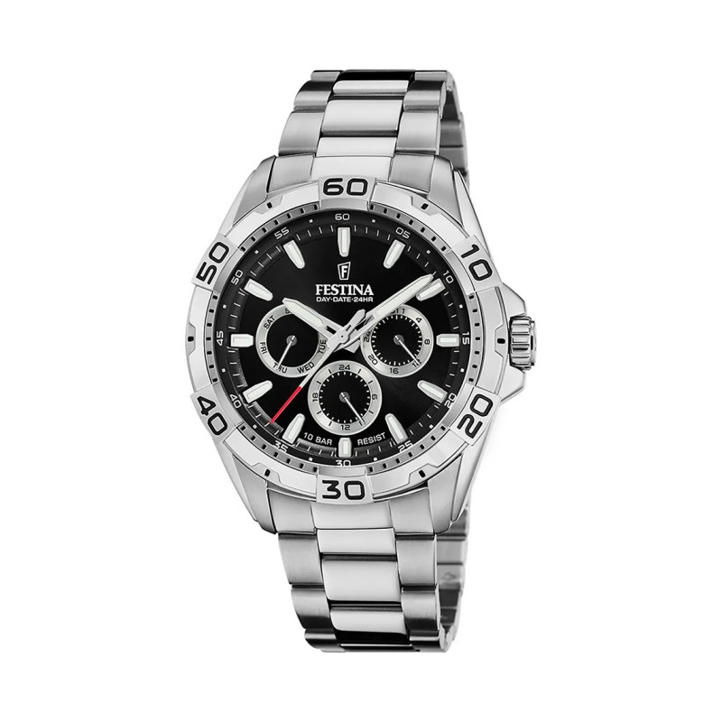 Montre analogique Festina bracelet acier argenté