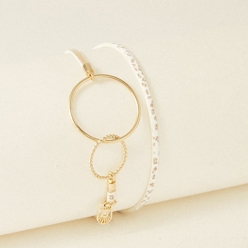 Bracelet Flowers for Zoé collection Béa argent doré