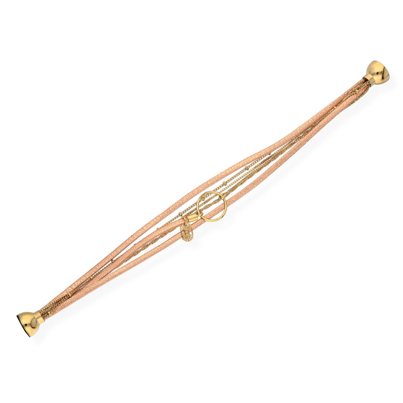 Bracelet Flowers for Zoé collection Clover argent doré