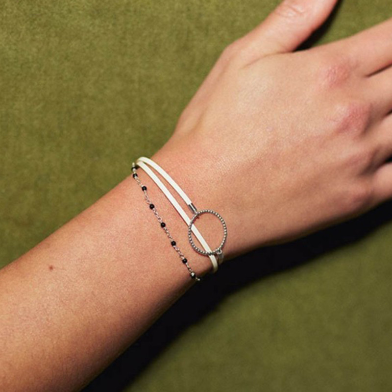 Bracelet Flowers for Zoé collection Enola cercle argent