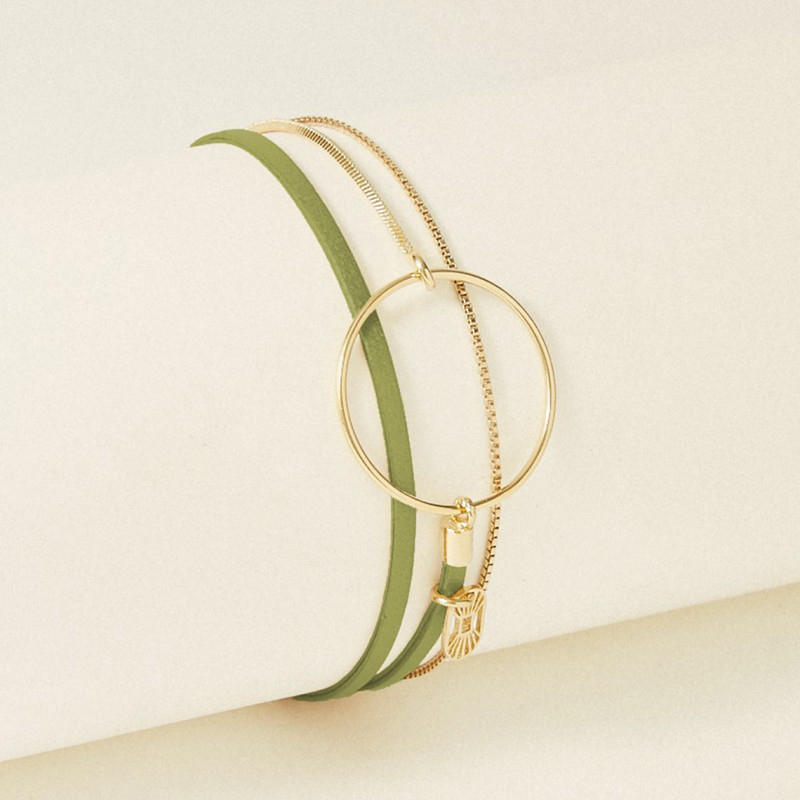 Bracelet Flowers for Zoé collection Nolah cercle argent doré