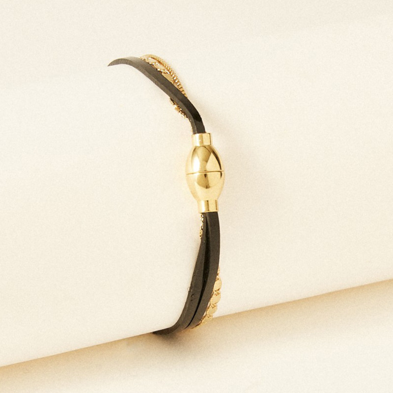 Bracelet Flowers for Zoé collection Tabatha argent doré