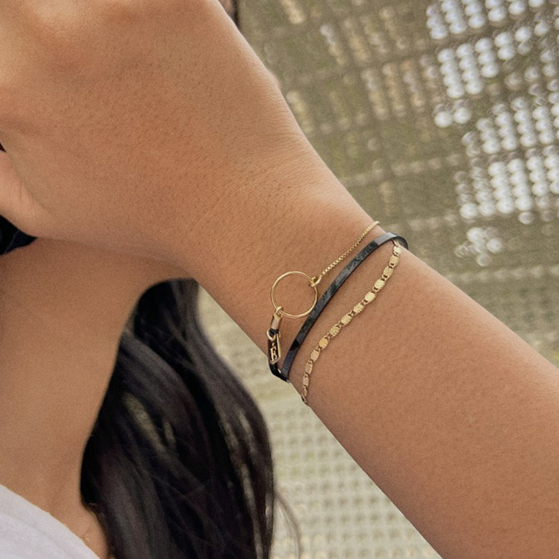 Bracelet Flowers for Zoé collection Tabatha argent doré