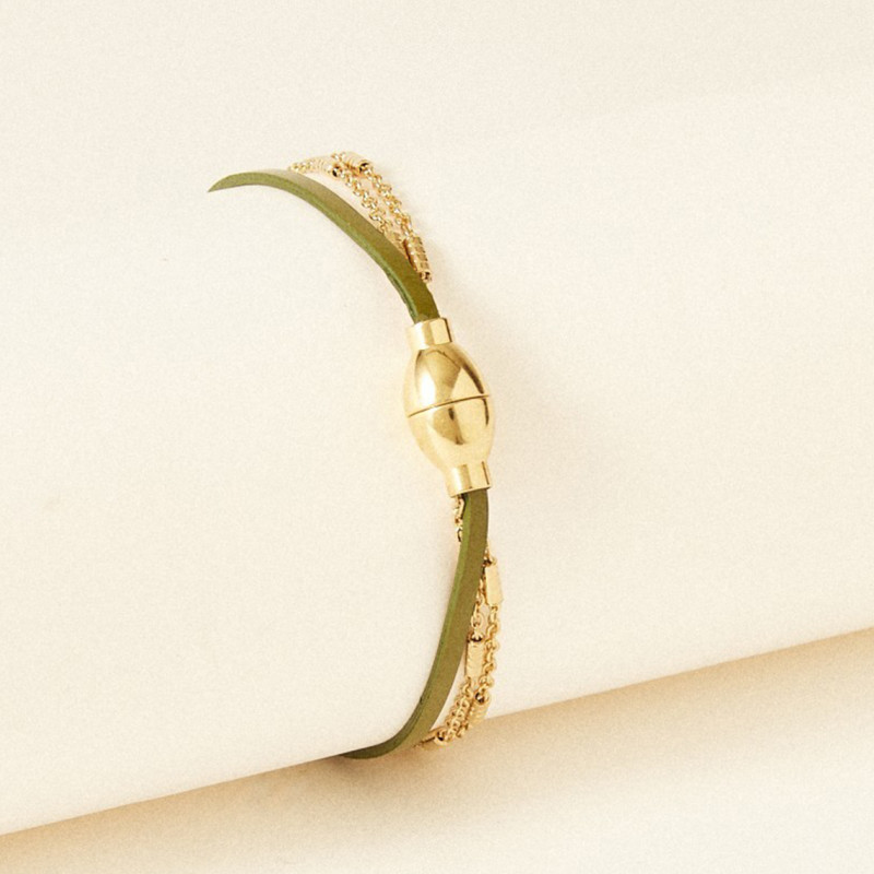 Bracelet Flowers for Zoé collection Téo argent doré