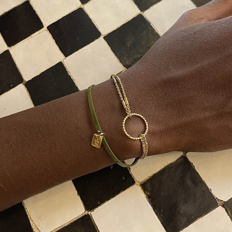 Bracelet Flowers for Zoé collection Téo argent doré