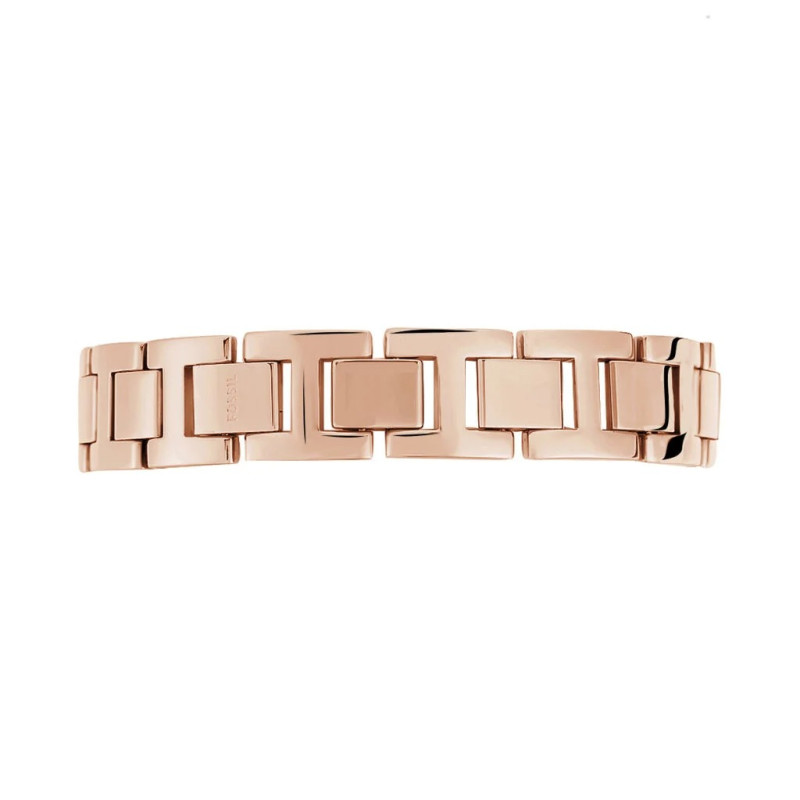 Montre analogique Fossil collection Virginia bracelet acier argenté