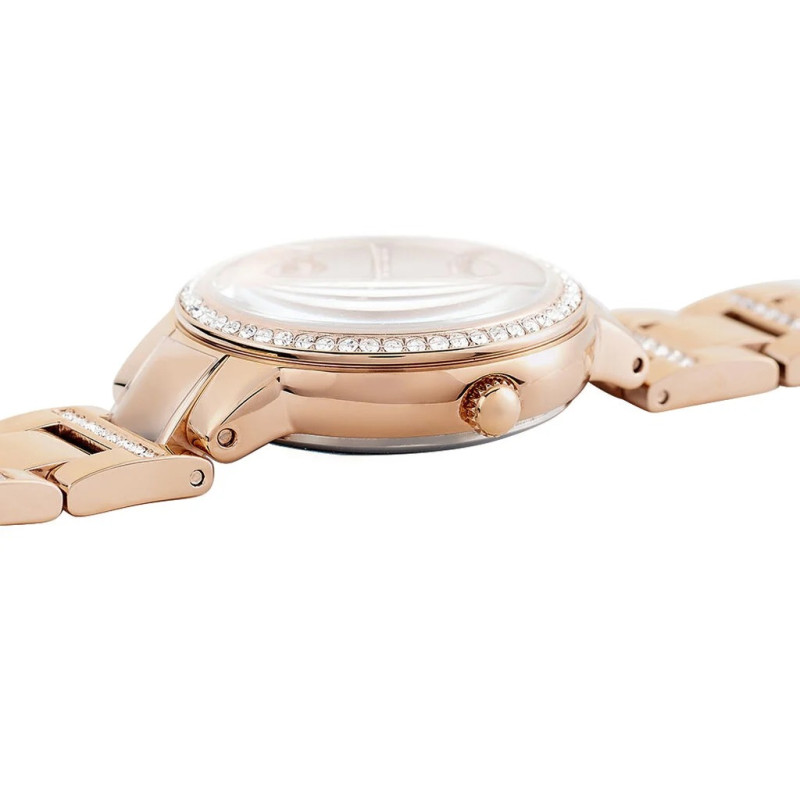 Montre analogique Fossil collection Virginia bracelet acier argenté
