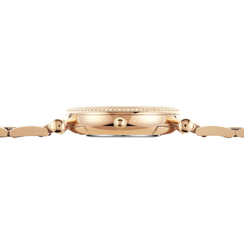 Montre analogique Fossil collection Carlie bracelet acier dorée rose