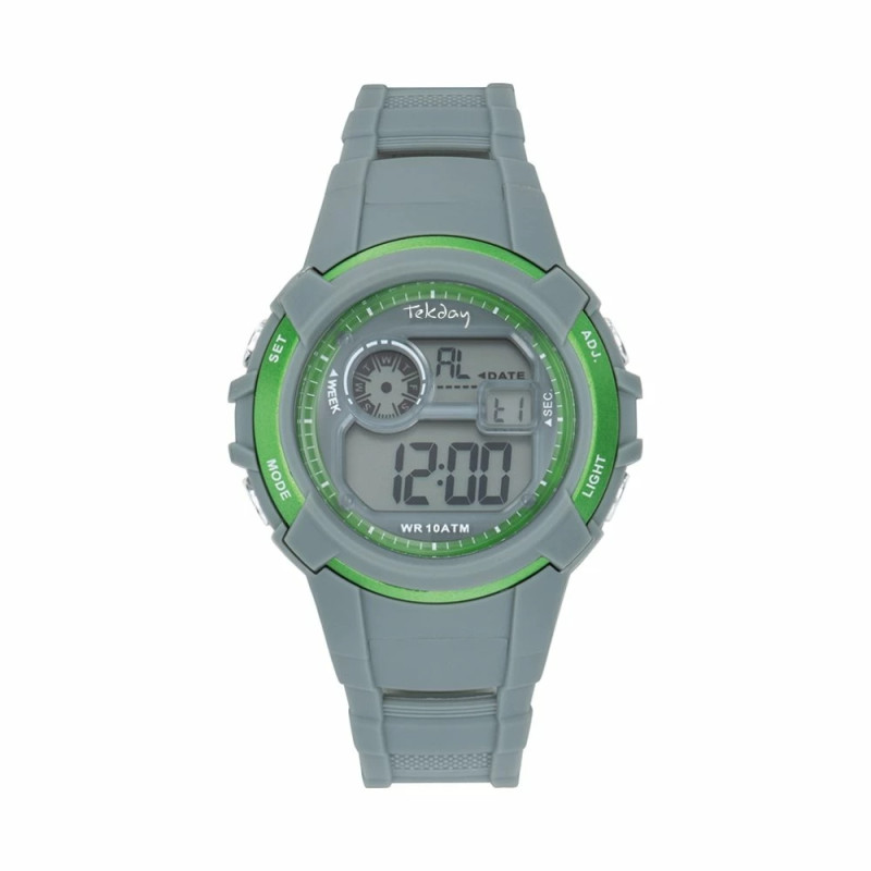 Montre Digitale Tekday Junior bracelet en silicone gris