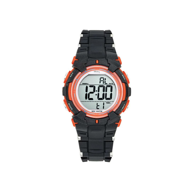 Montre Digitale Tekday Junior bracelet en silicone noir