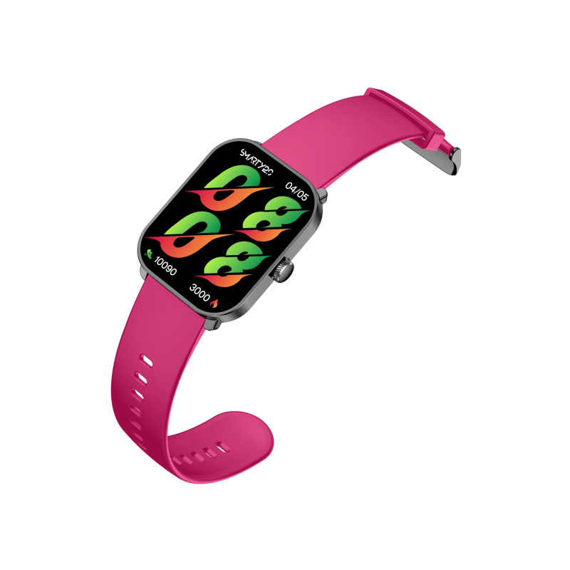 Montre Connectée Smarty 2.0 Super Amoled bracelet en Silicone Rose