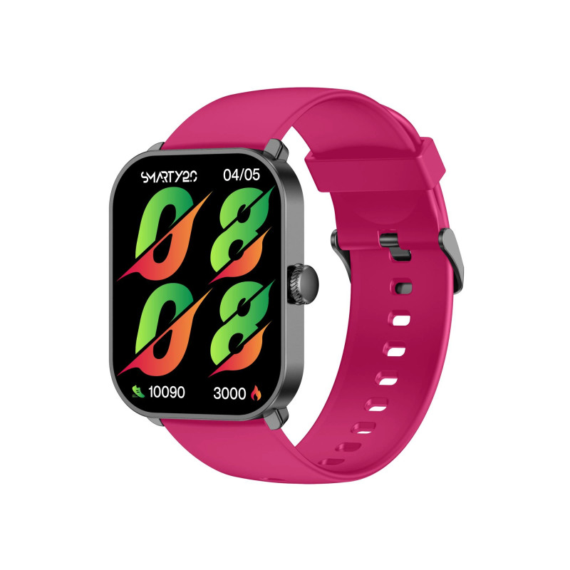 Montre Connectée Smarty 2.0 Super Amoled bracelet en Silicone Rose