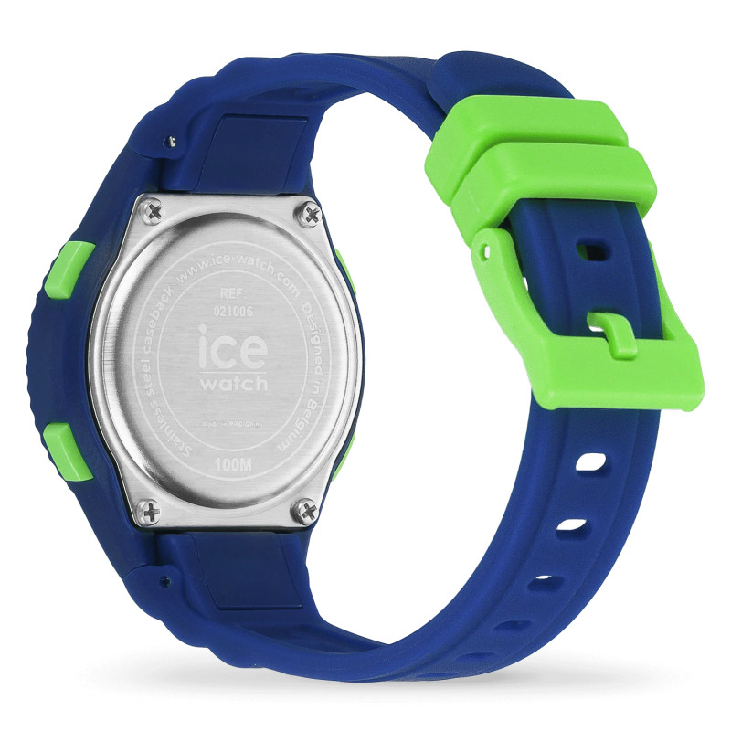 Montre Numérique Ice Watch Collection Ice Digit Bracelet Silicone Bleu