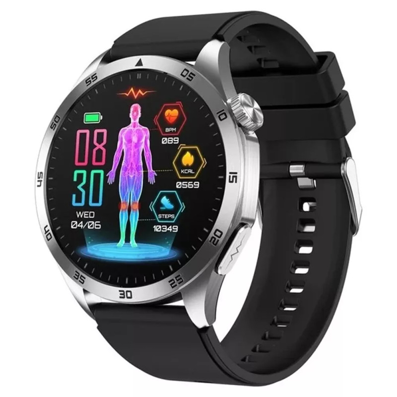 Montre Connectée Smarty Take Care bracelet Silicone noir