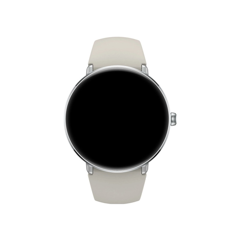 Montre Connectée Smarty Amoled Diamond bracelet Silicone Beige